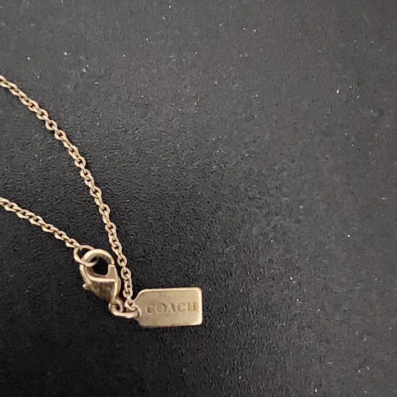 Coach Gold Dainty Necklace with Pendant - Picture 2 of 3